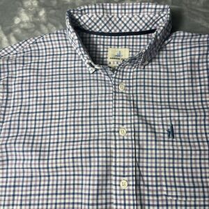 Johnnie-O Hangin' Out Plaid Casual Dress Shirt Mens Size M Button Down Shirt